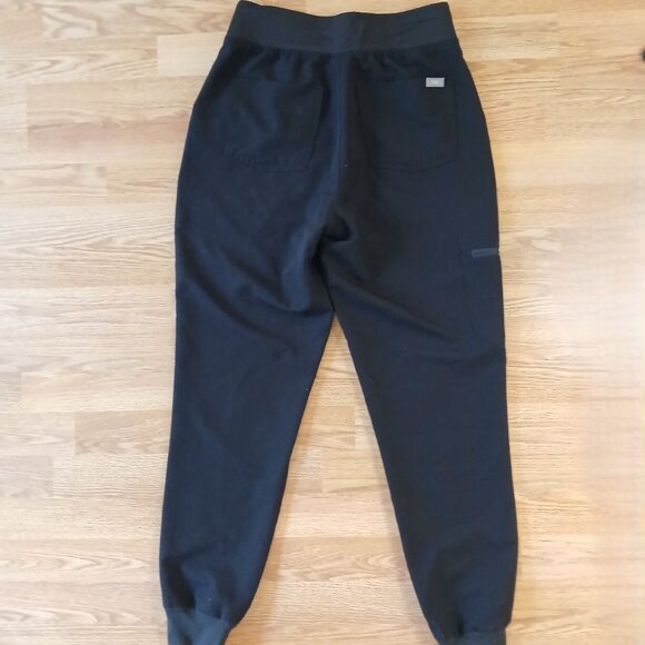 Figs High Waisted Zamora Jogger Scrub Pants Black Size Medium - Picture 5 of 9